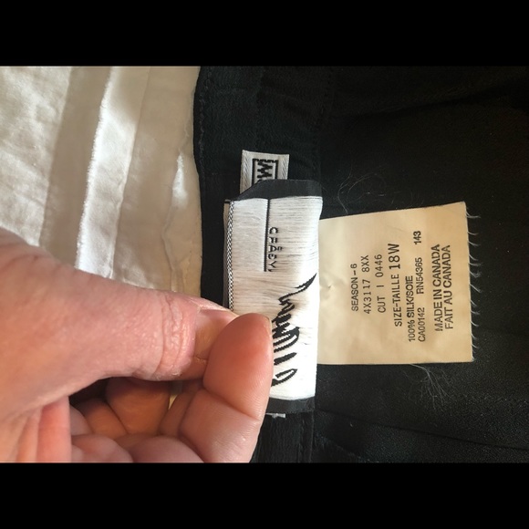 Black Silk Suit, Jacket and Skirt - Picture 6 of 8